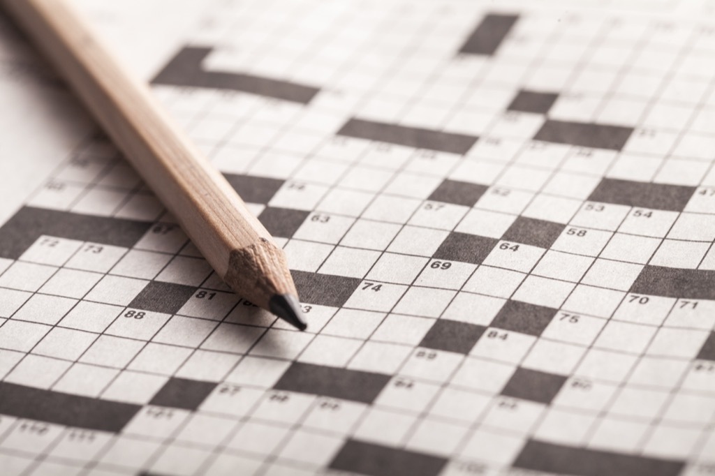 crossword puzzle hobbies