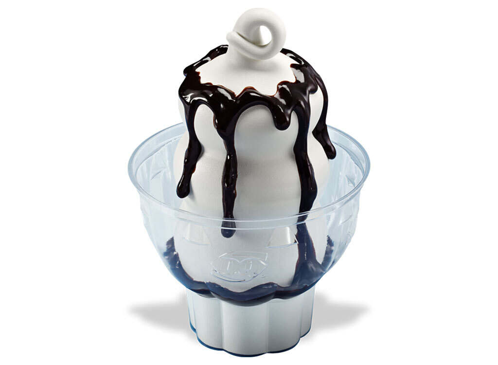 Dairy Queen treats sundae hot fudge