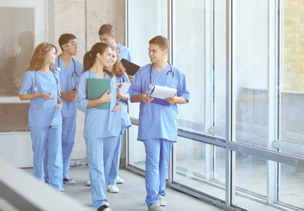 Medical Students Walking Down a Hallway Unique College Courses