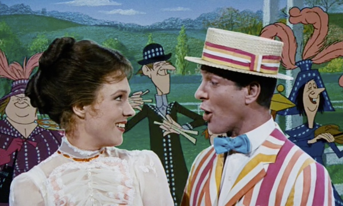 julie andrews and dick van dyke in mary poppins