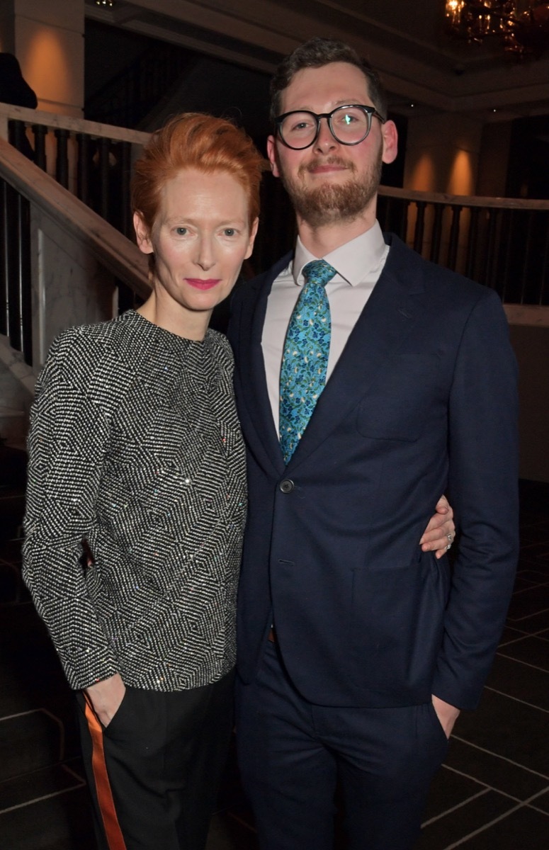 Tilda Swinton and her son Xavier Swinton Byrne