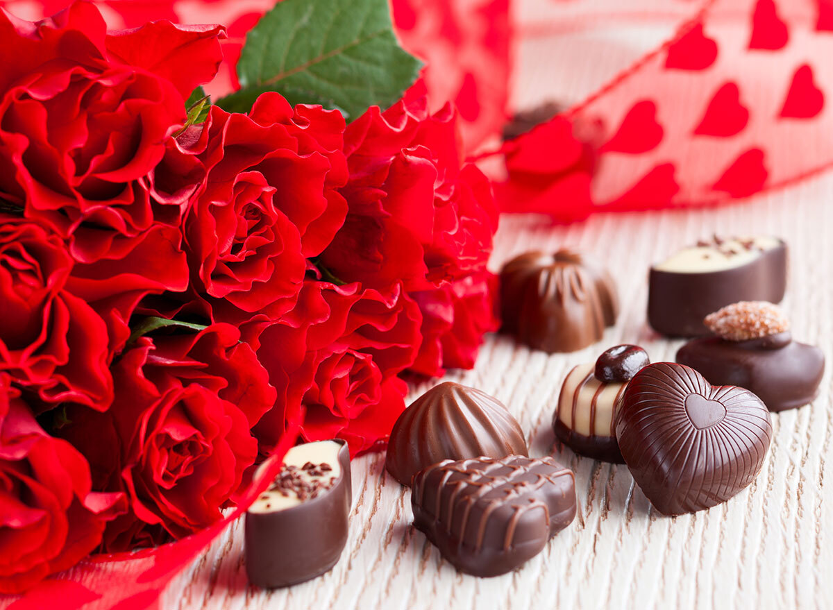 Chocolates and flowers