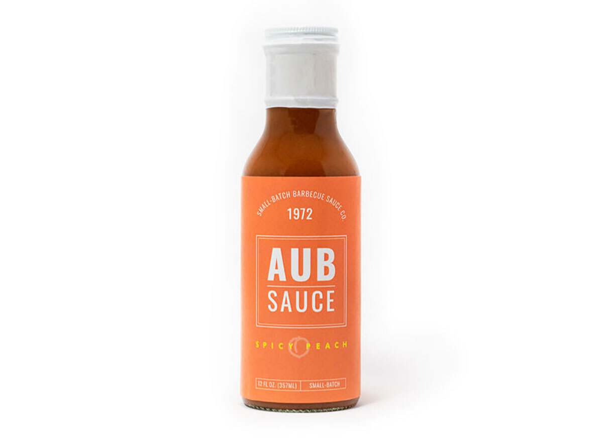 bottle of aubsauce bbq sauce