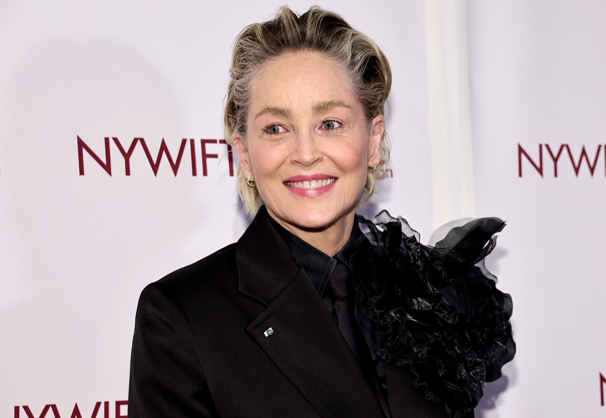 sharon stone at new york women in film awards