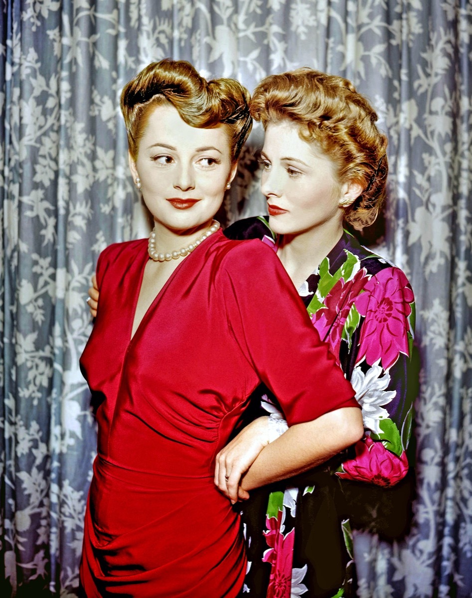 Olivia de Havilland and Joan Fontaine