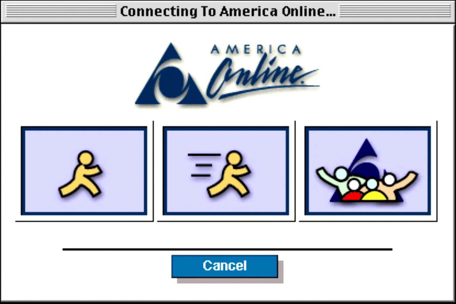 aol dialup screen