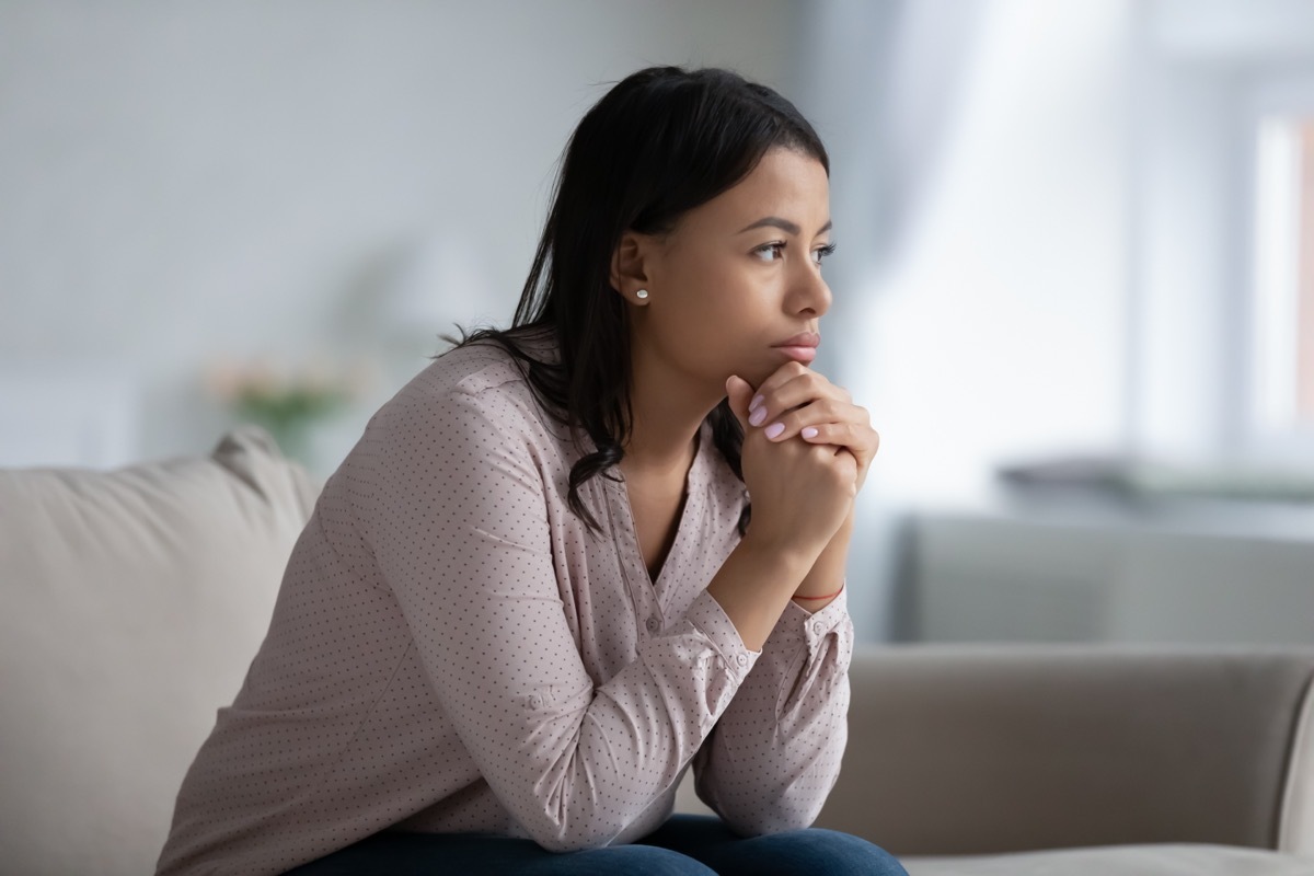 Tense Stressed Woman