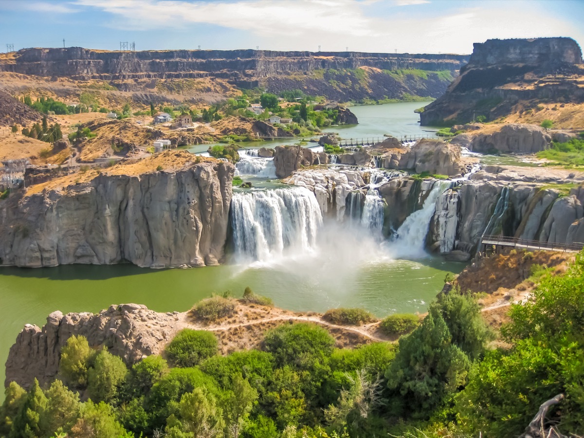 river, water fall, snake river, idaho