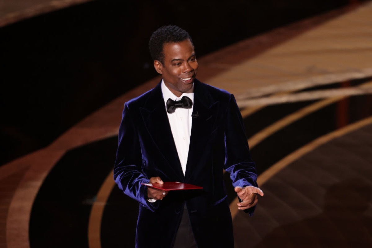 chris rock onstage at the academy awards