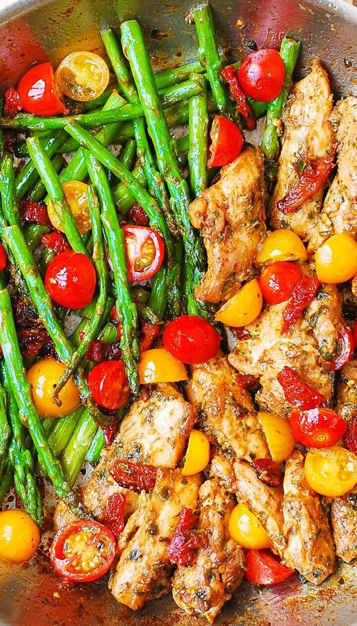 One pan chicken and veggies