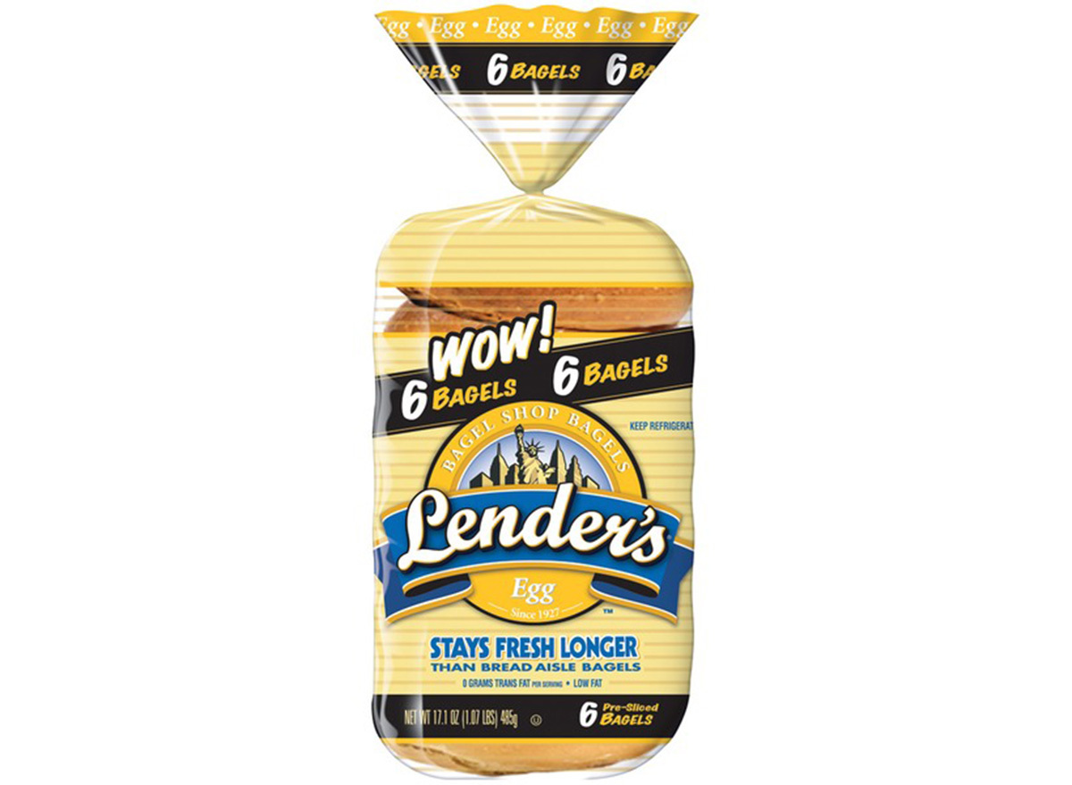 lenders egg bagels in packaging