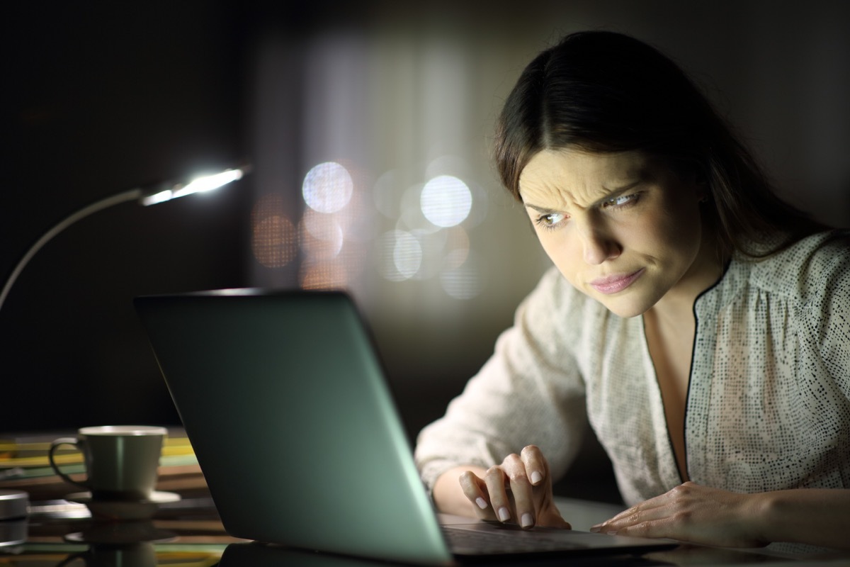 Hardworking Woman Looking Confused