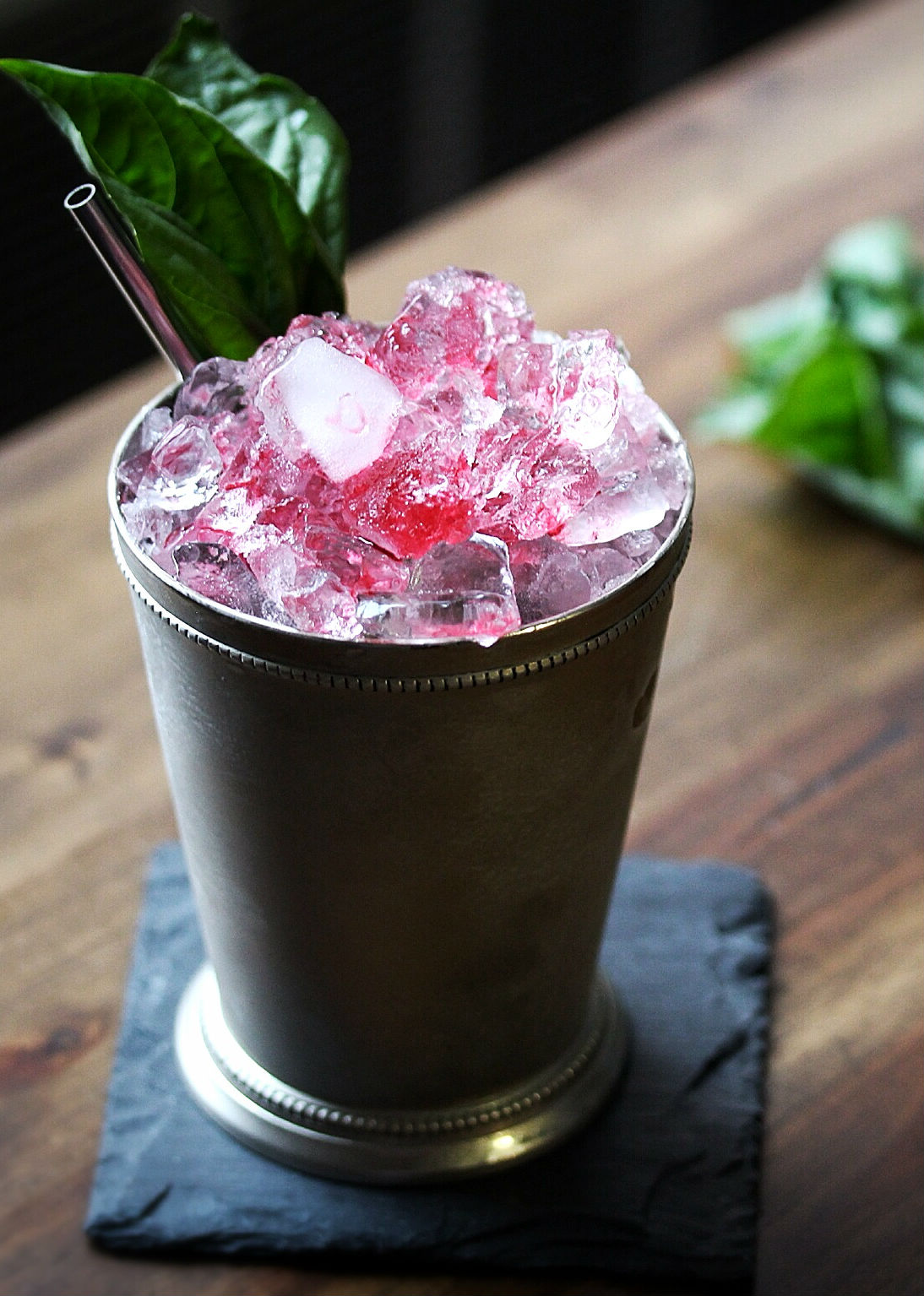 7 Basil Cranberry Julep