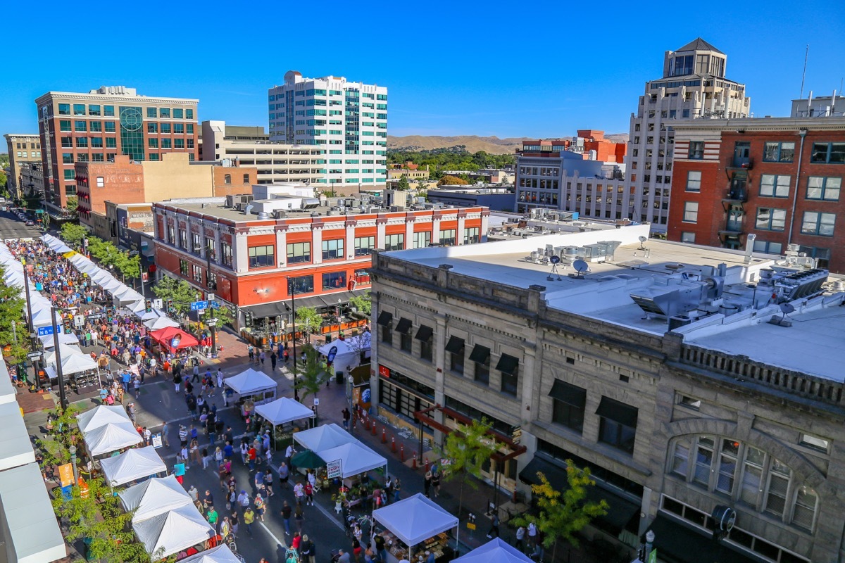 Farmer's market downtown Boise Idaho