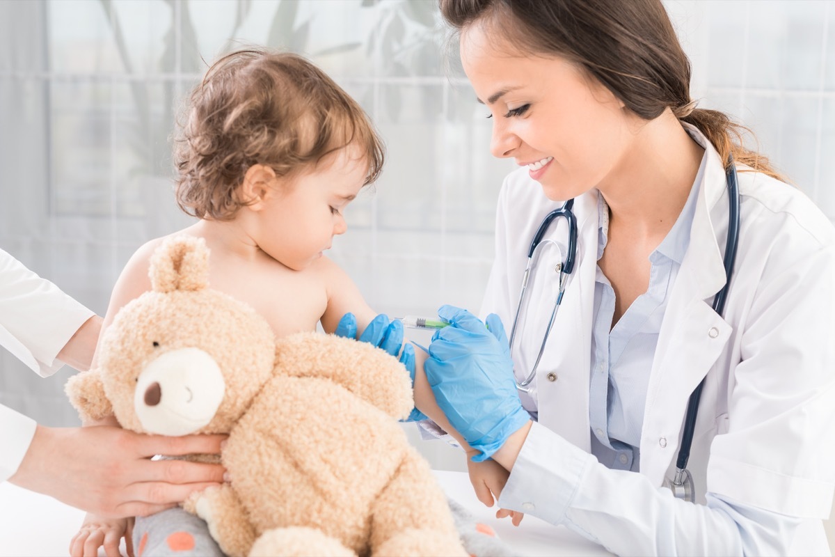 Baby at the Doctor's Office Getting a Vaccine, parenting is harder