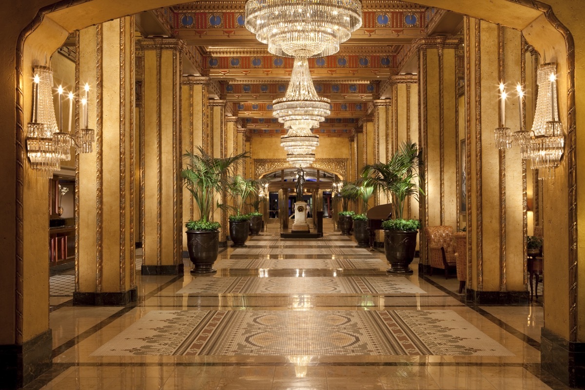 Lobby of Roosevelt Hotel, New Orleans