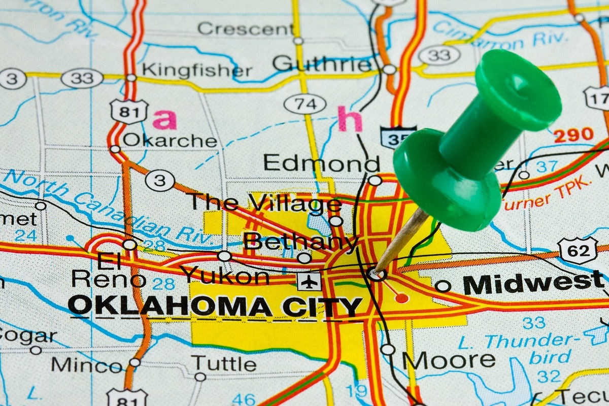 oklahoma city map