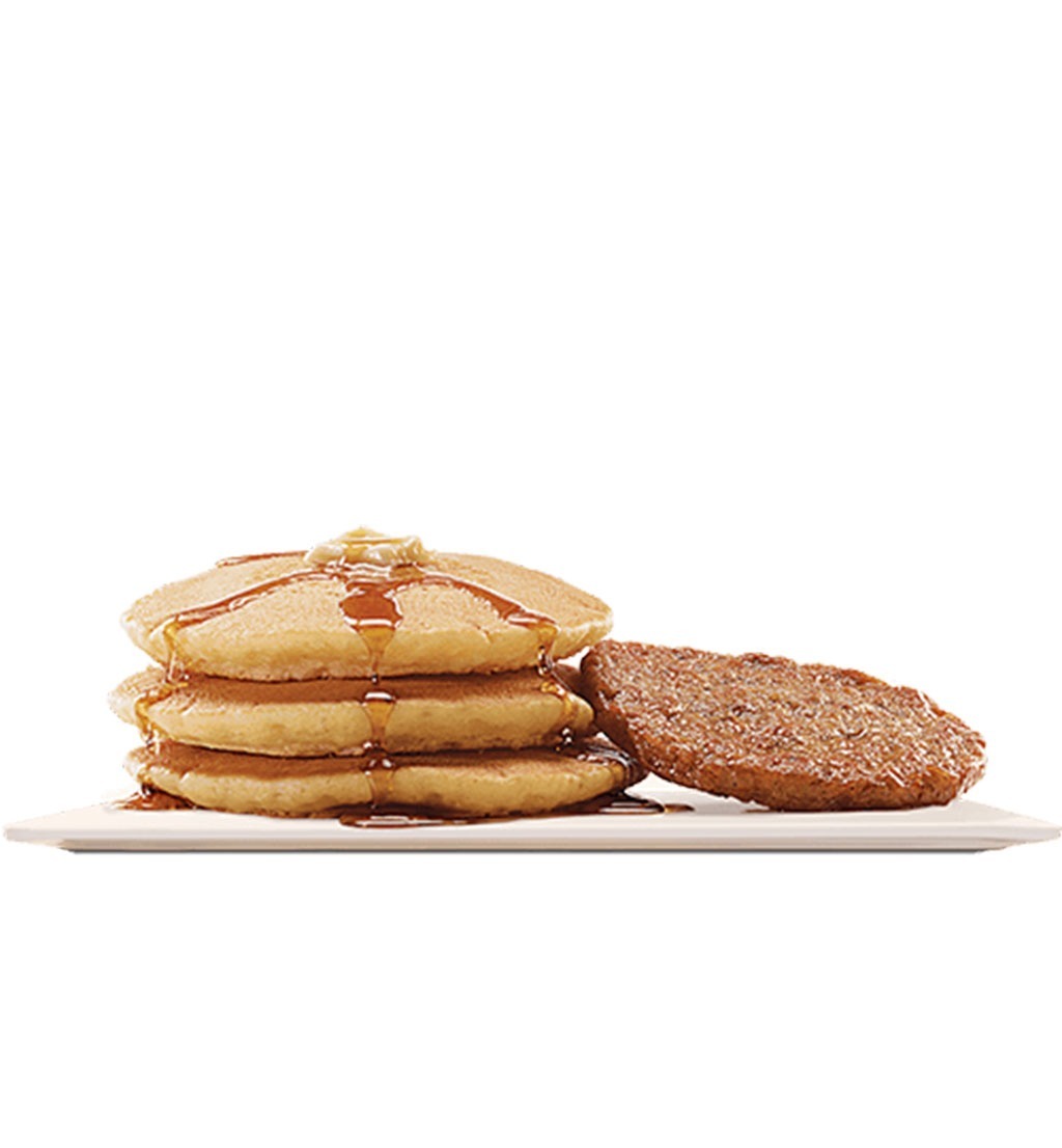 burger king pancakes and sausage platter