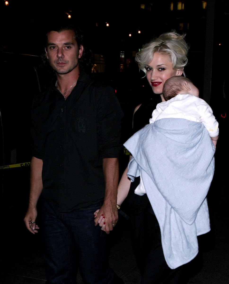 Gavin Rossdale, Gwen Stefani, and son Kingston in 2006