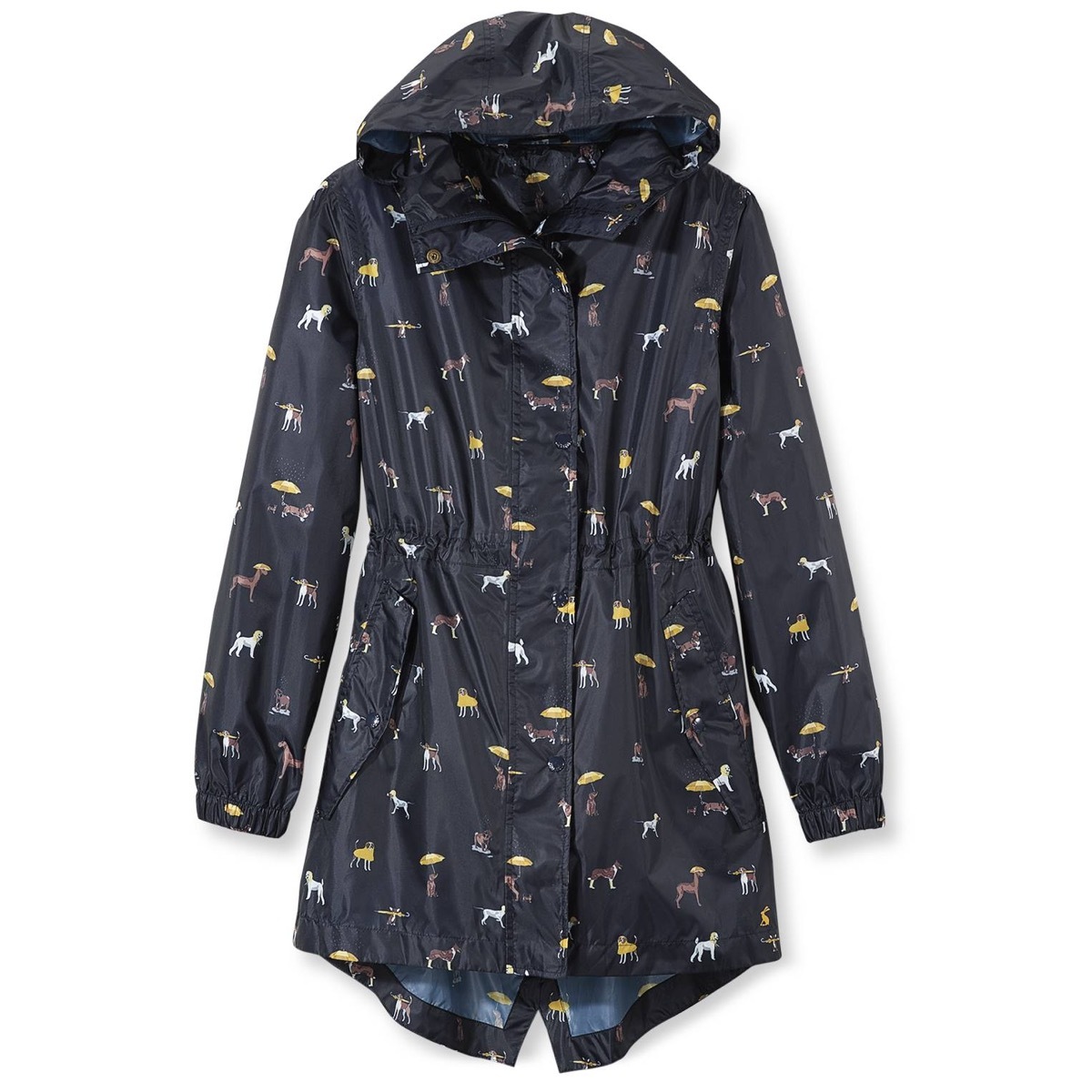 Dog-embellished raincoat