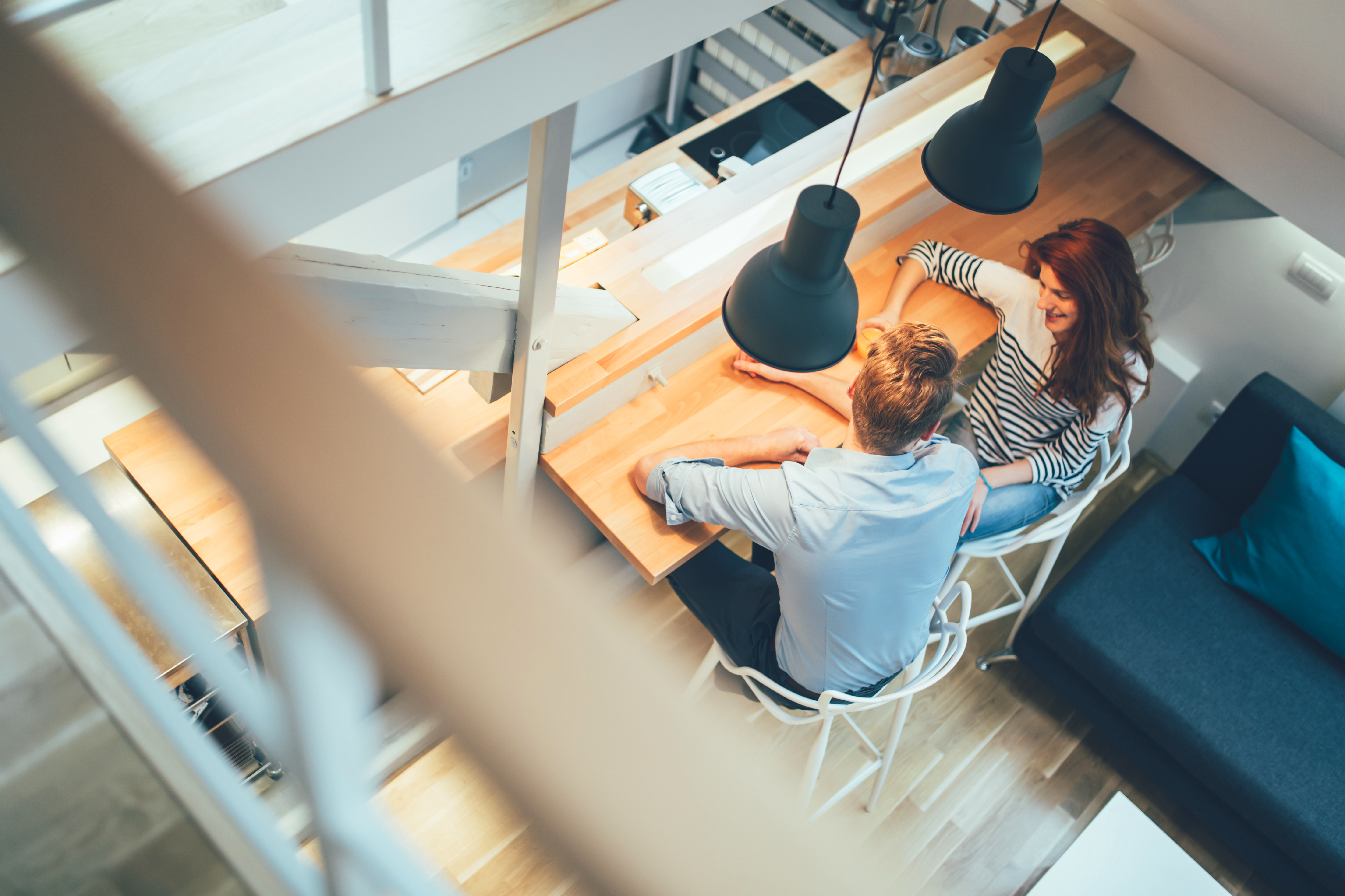 man and woman talking in home office, what he wants you to say