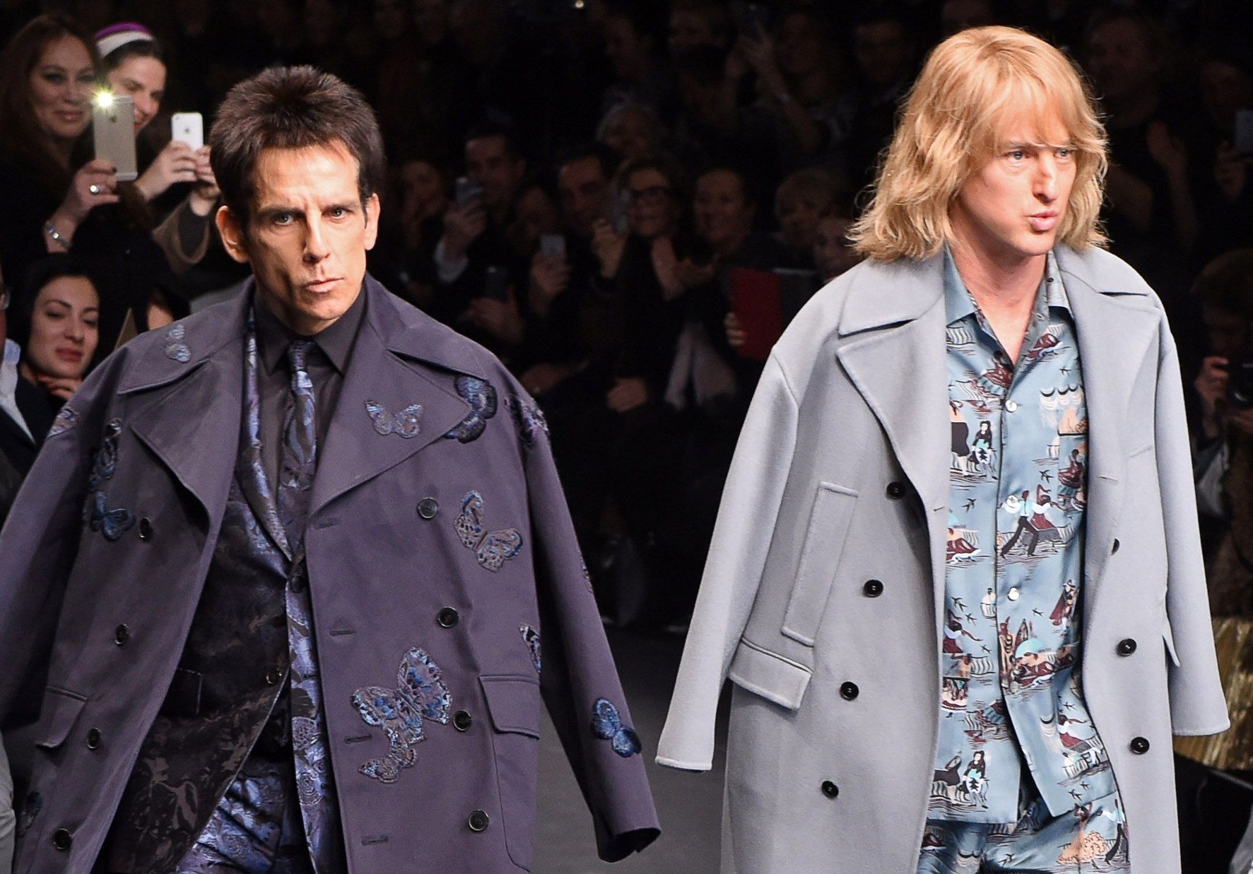 Ben Stiller and Owen Wilson Steal The Spotlight On Valentino's Fashion Show