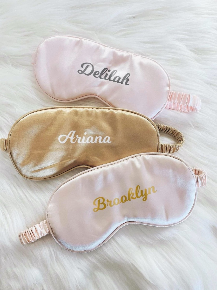 personalized satin sleep masks