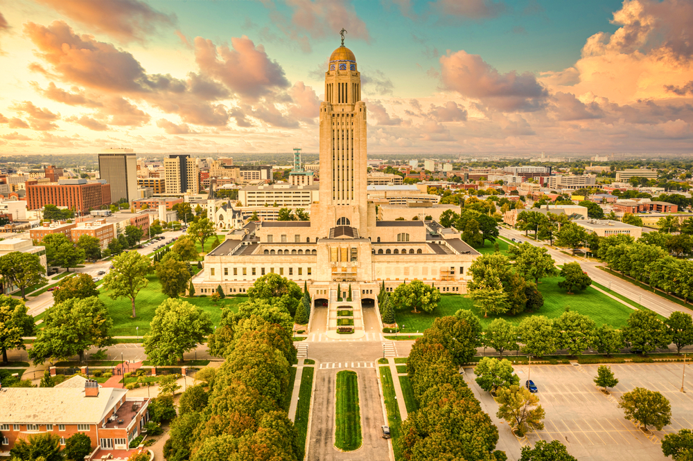 The skyline of Lincoln, Nebraska