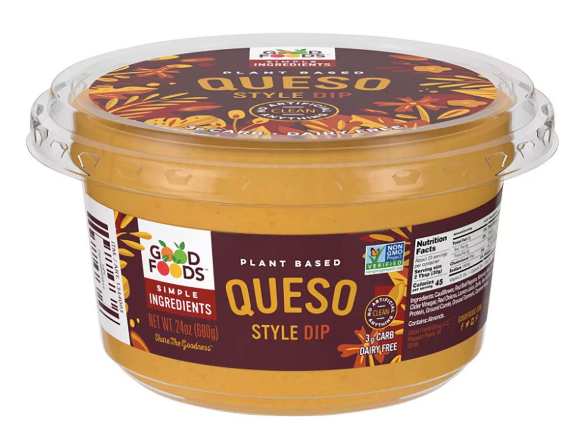 good foods plant-based queso-style dip