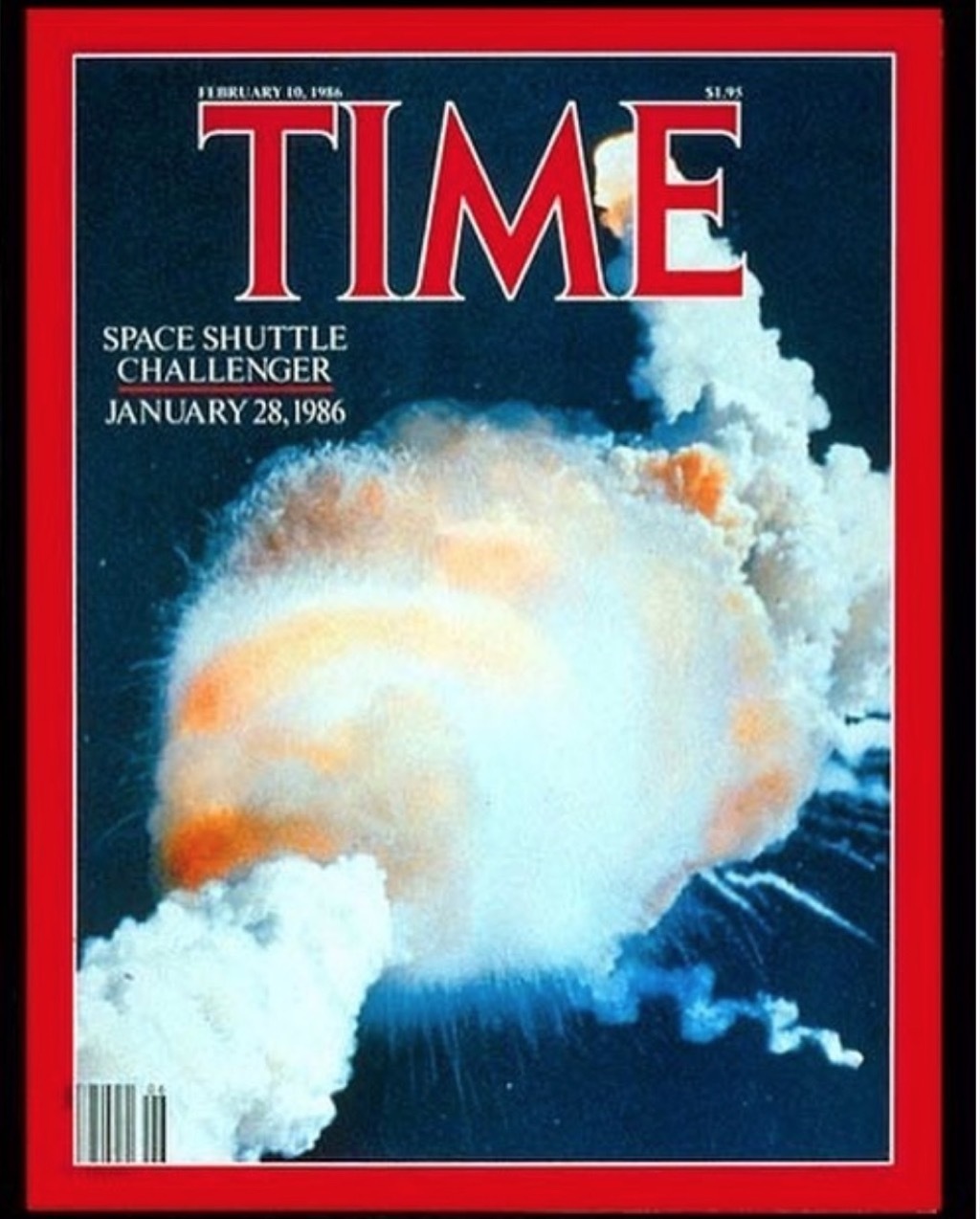 Time Magazine challenger explosion cover