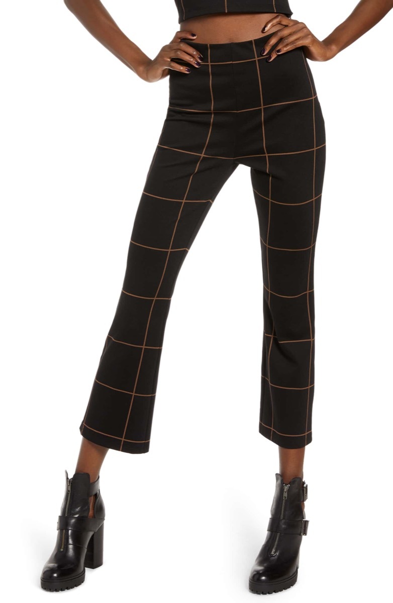 high waisted checked pants, Nordstrom anniversary sale