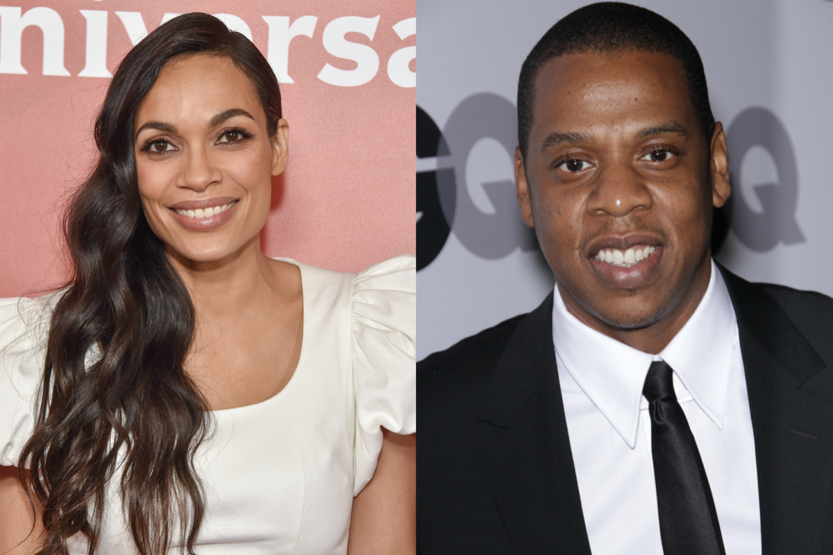 Rosario Dawson and Jay Z