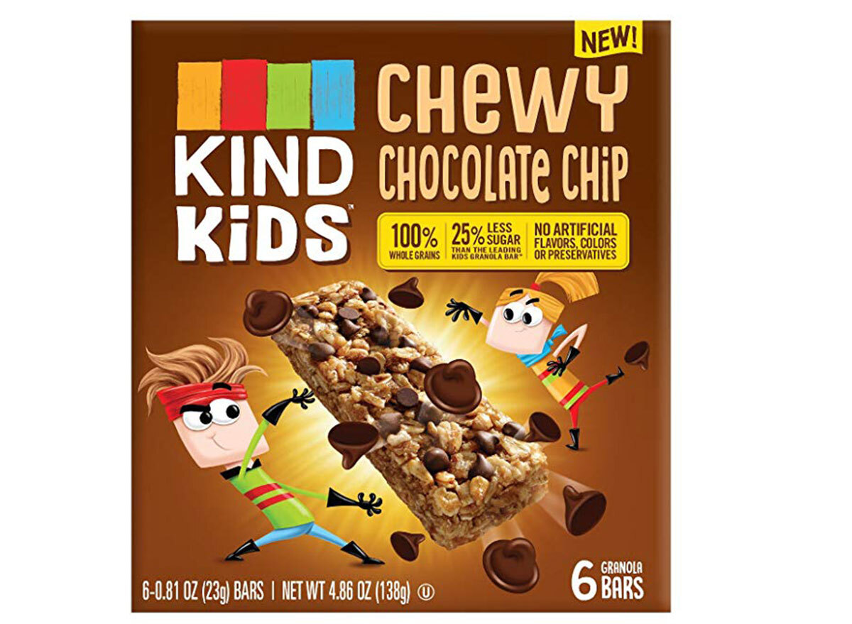 Kind kids chewy chocolate chip bars