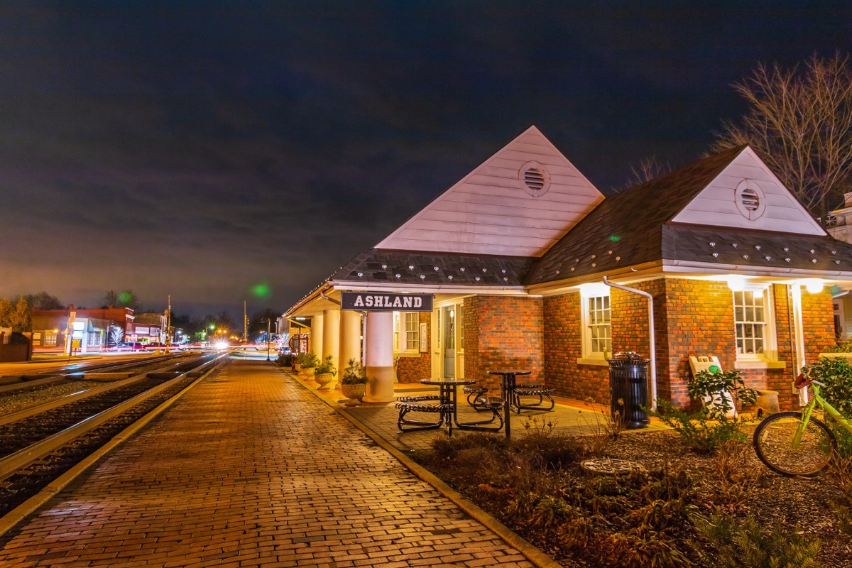 Ashland virginia train station, most common town names