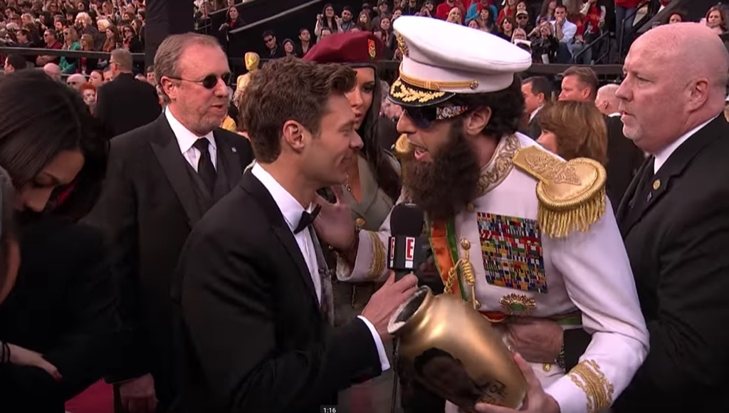 Ryan Seacrest and Sasha Baron Cohen 