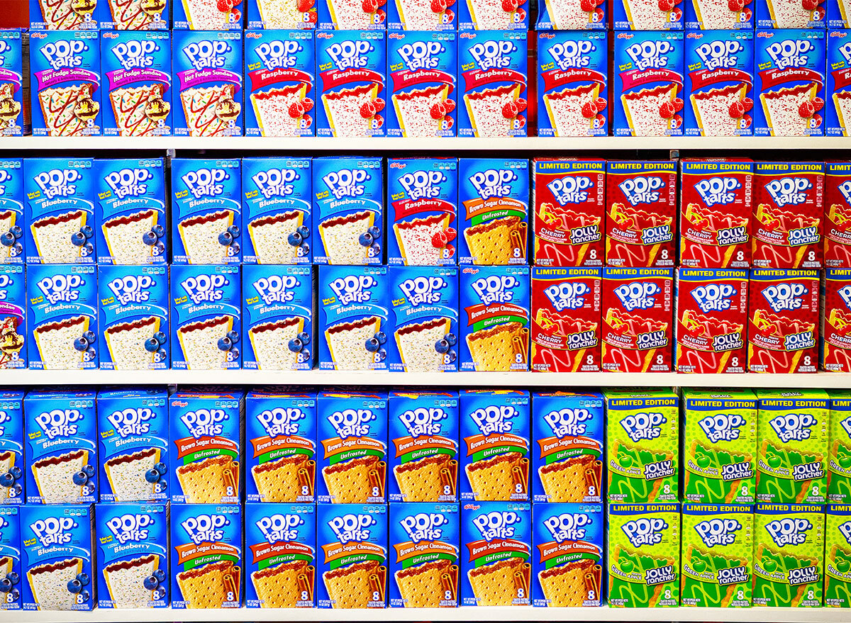 aisle of pop tarts boxes