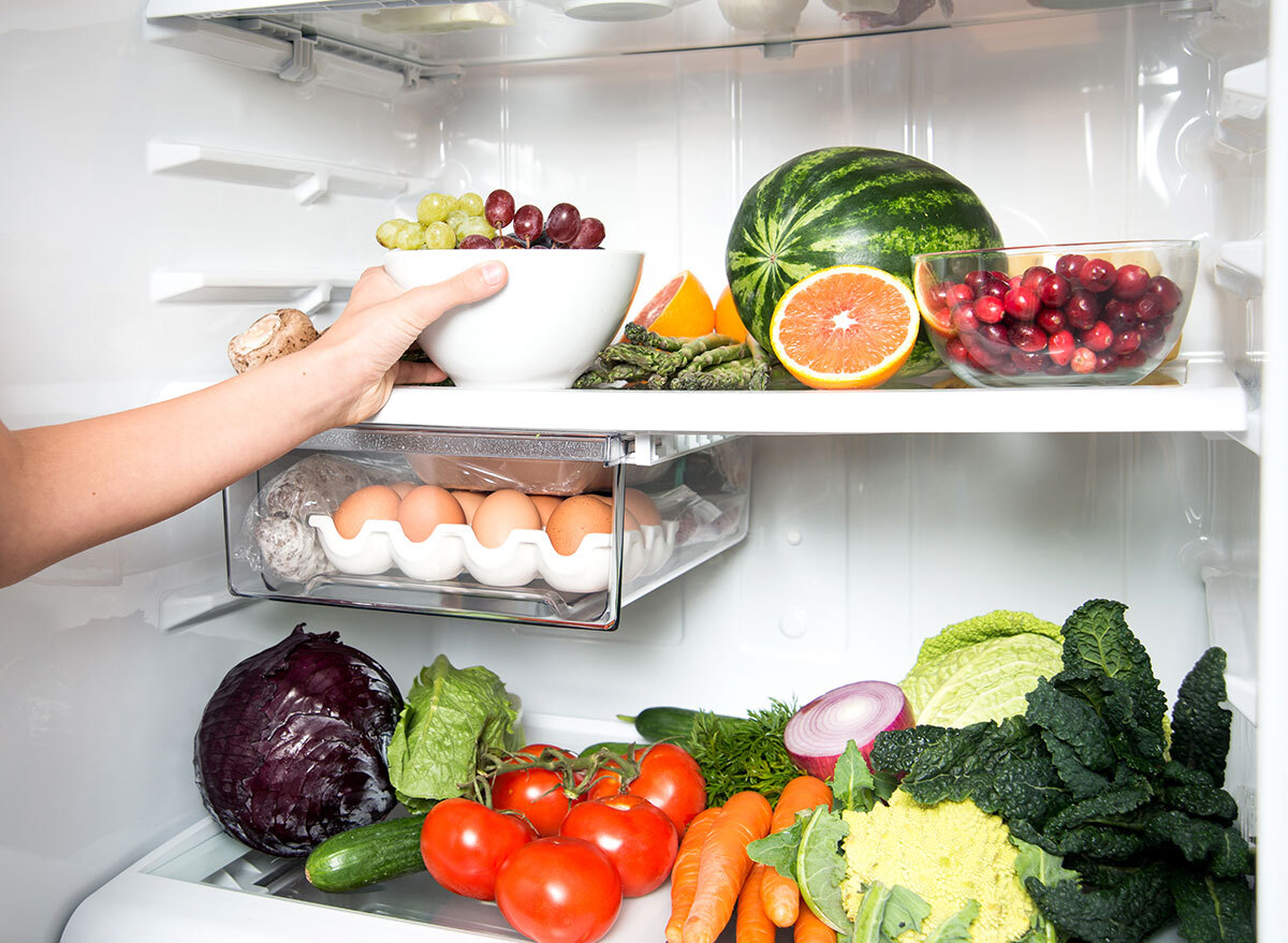 stocked fridge