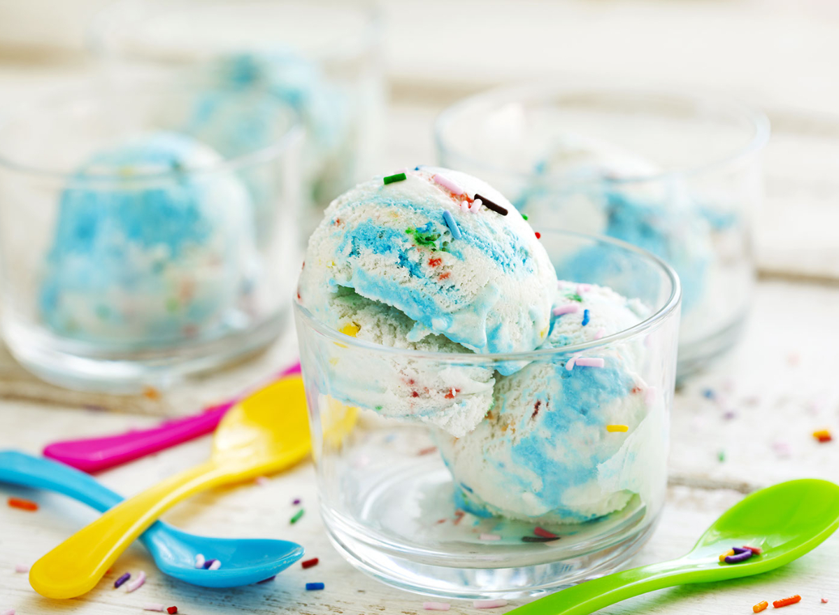 Birthday cake ice cream