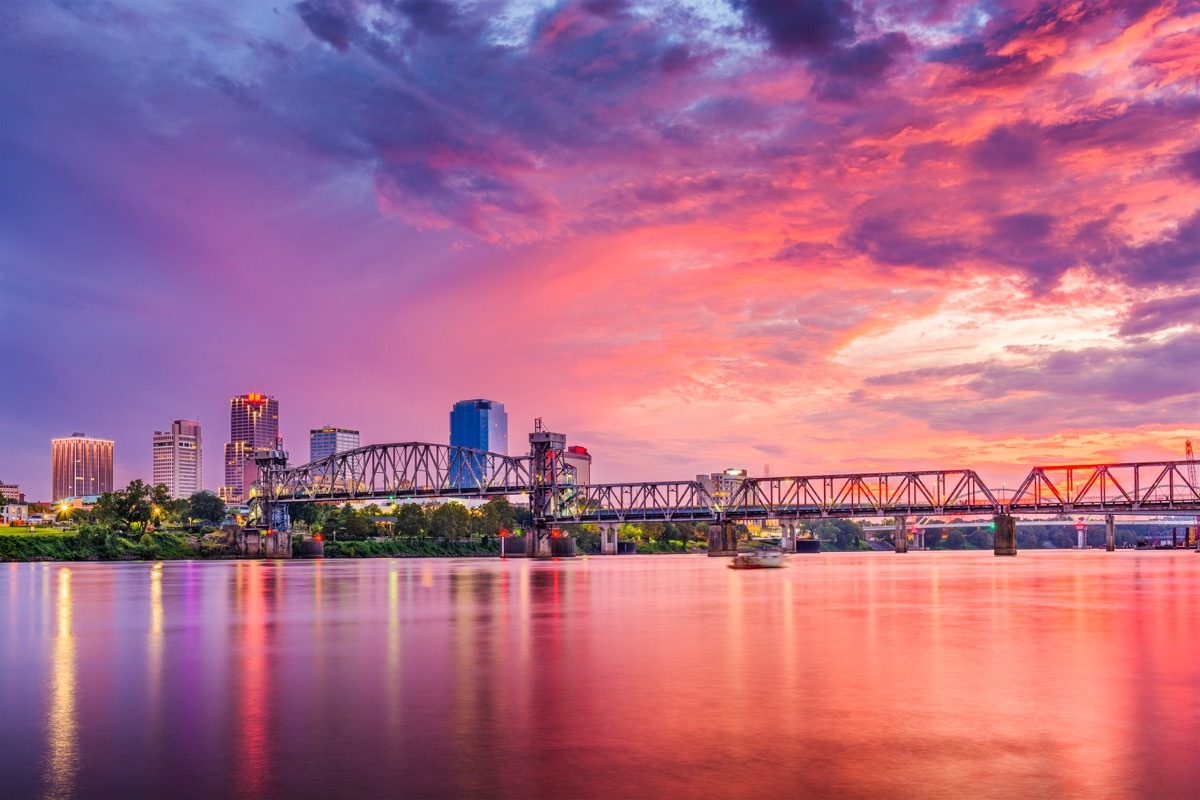 Little Rock Arkansas skyline