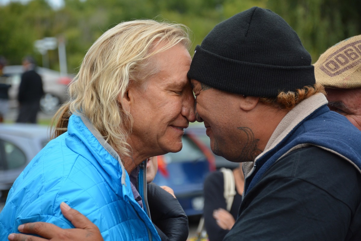 A hongi is the traditional greeting in New Zealand