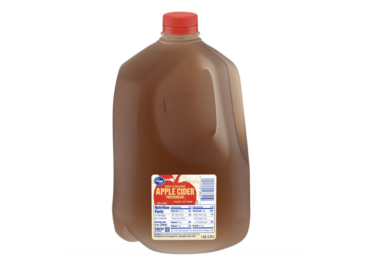 jug of kroger apple cider