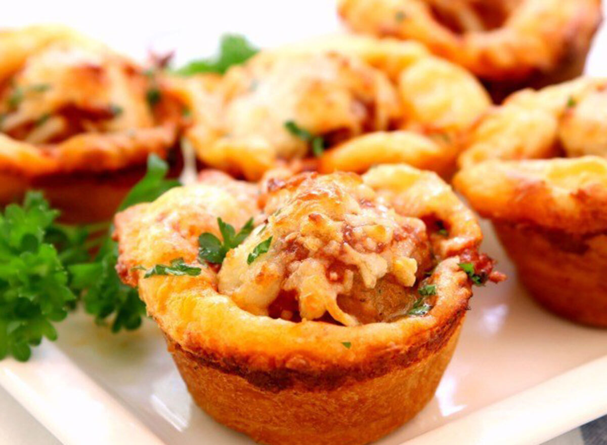 cheesy meatball bites