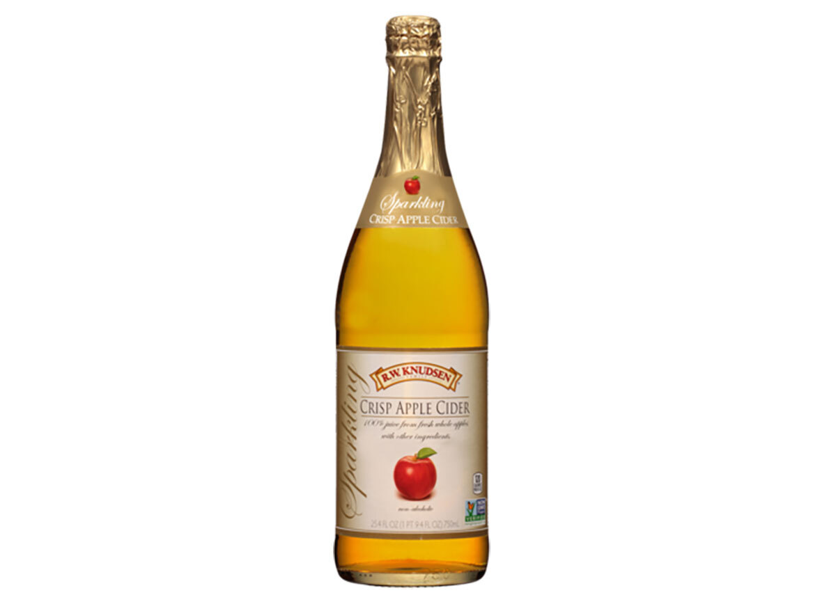 bottle of rw knudsen sparkling apple cider