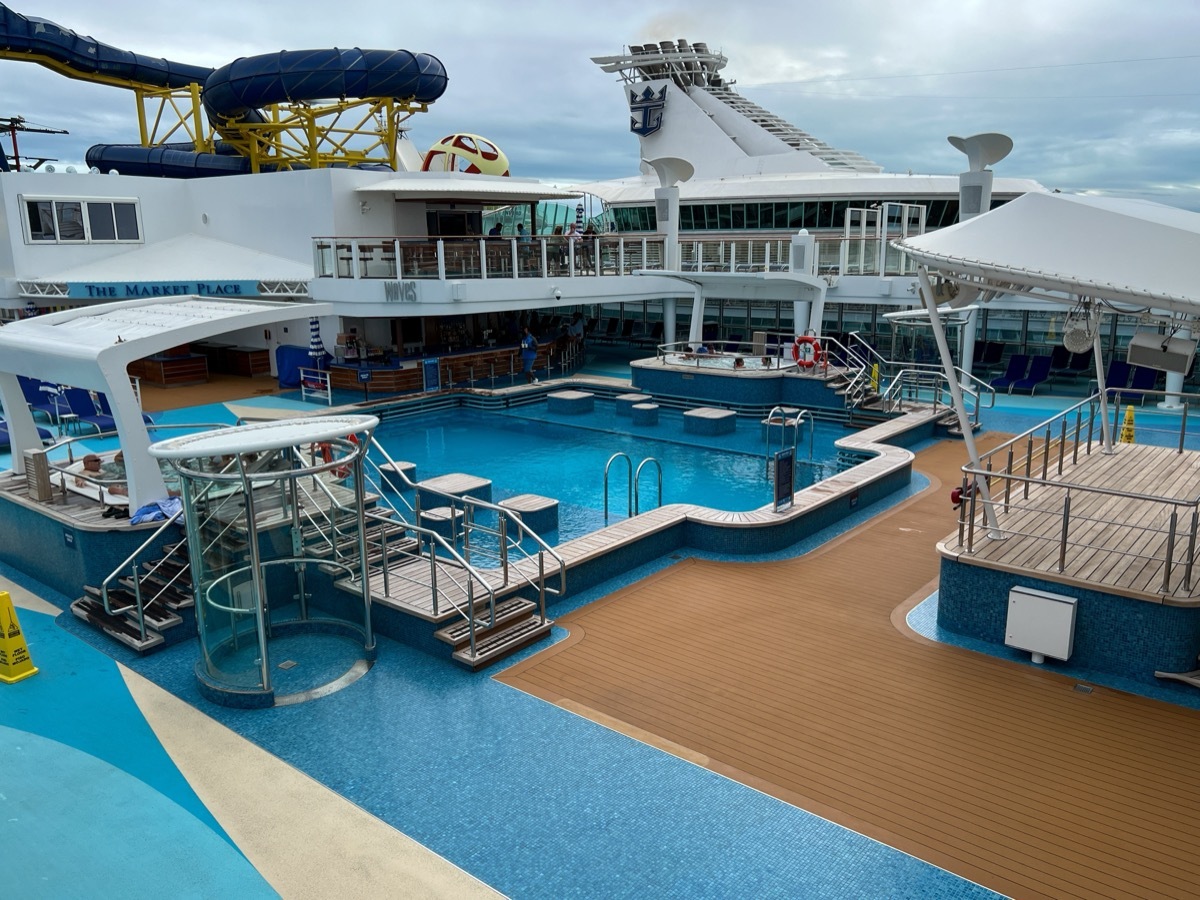 Empty Deck on Cruise Ship