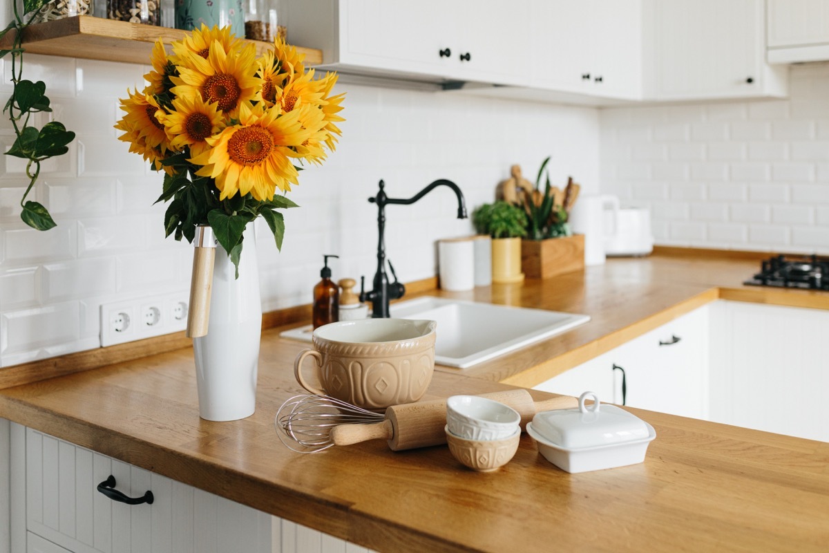 Sunflowers in a vase