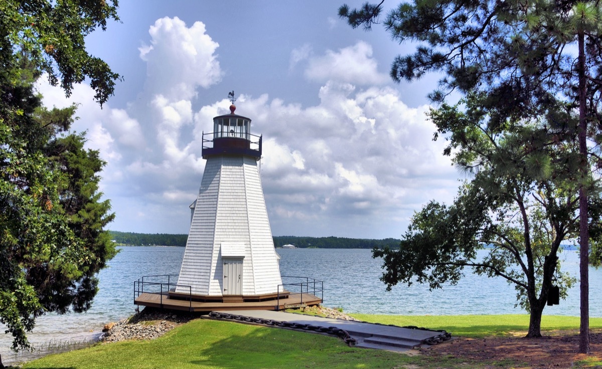 lighthouse at lake martin in alabama