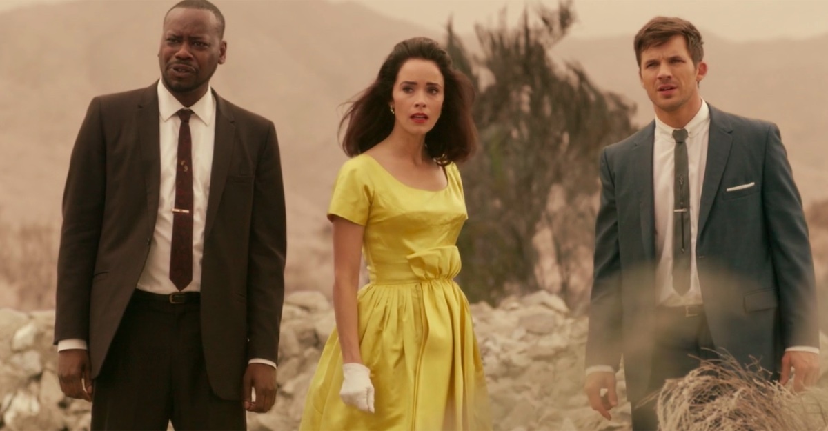 Malcolm Barrett, Abigail Spencer and Matt Lanter in Timeless