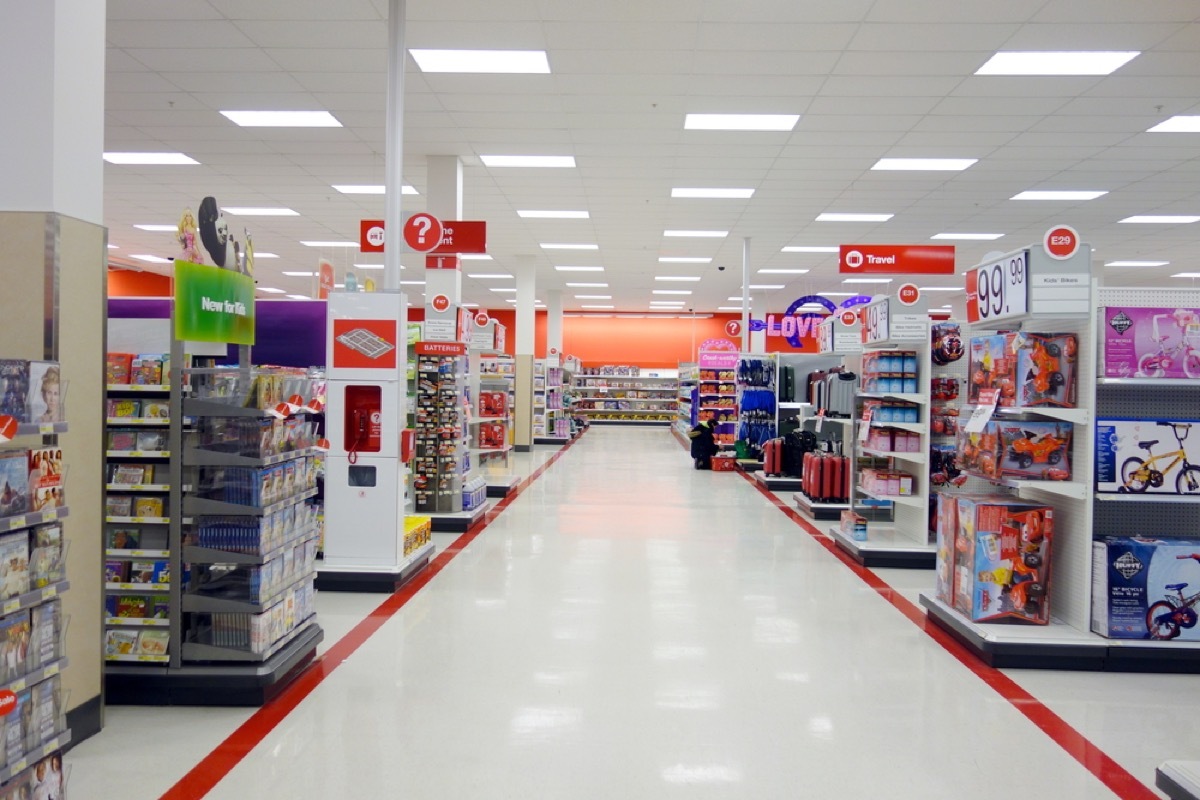 aisles at target