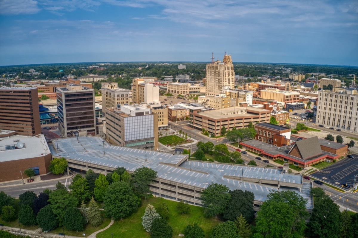 Flint Michigan Skyline