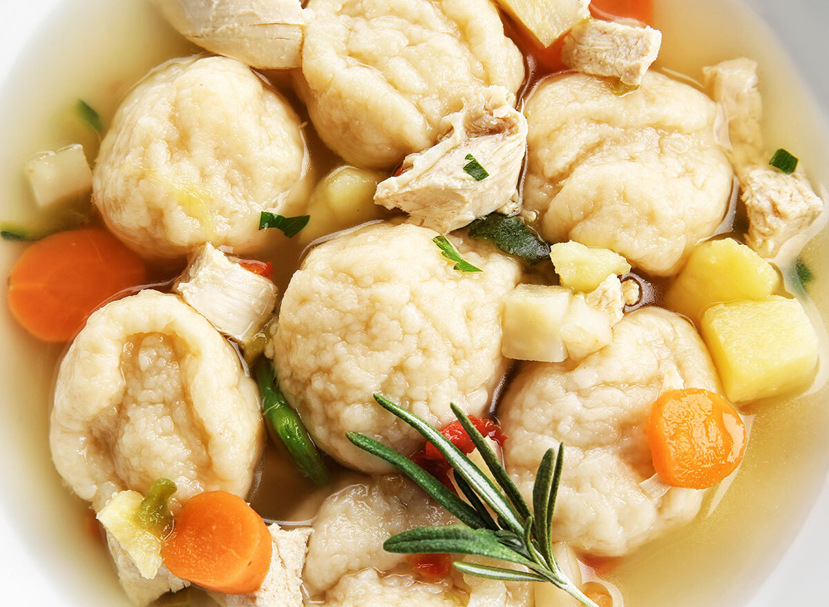 homemade chicken dumplings